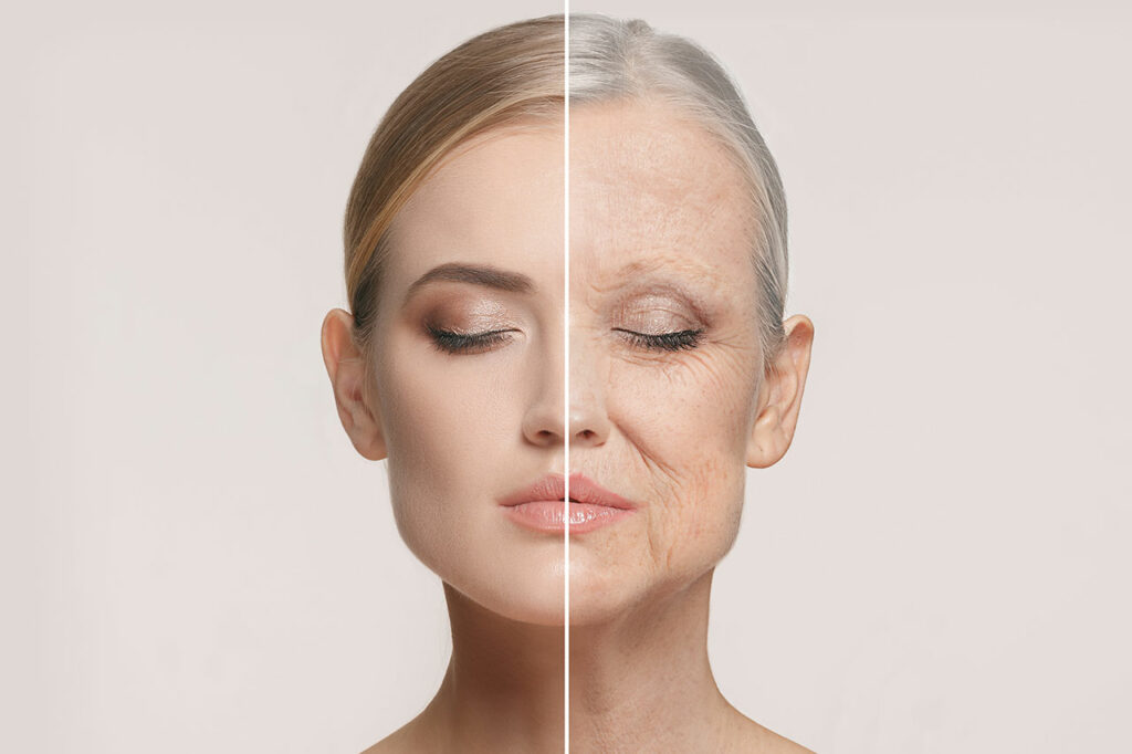 お肌の老化は女性にとって、とても大きな悩みの一つであり対策をせずに年齢を重ねてしまうと元には戻れなくなります。きちんとお肌が老化する原因を把握して、予防することで若々しいお肌を保ちましょう！